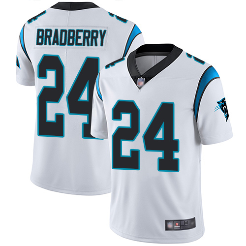 Carolina Panthers Limited White Men James Bradberry Road Jersey NFL Football #24 Vapor Untouchable